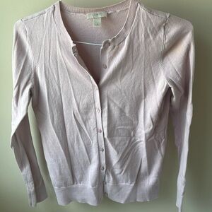 Loft lite pink cardigan